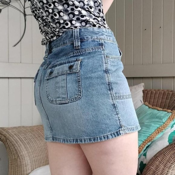 Jeanswest Skirts Vintage Y2k Jeanswest Size Skirt Blue Denim Micro
